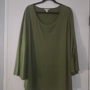 Cato Long Sleeve Olive Top